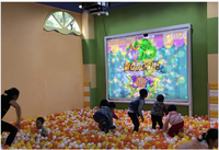 Sistem Proyeksi Lantai/Dinding Interaktif Permainan Anak Pintar, Papan Tulis Interaktif Multi Titik