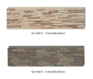 Decoratieve Eenvoudige Installatie Hoge Kwaliteit Wandpaneel Pu Polyurethaan Faux Steen Voor Binnen En Buiten - Product Image 1