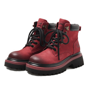 Bottes de moto unisexes pour l'automne et l'hiver, à lacets, à tige haute, antidérapantes, pour le travail en extérieur - Product Image 4