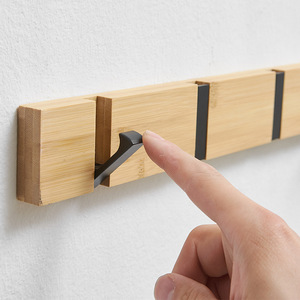 Perchero de pared rectangular de aleación de aluminio, organizador de ropa montado en la pared para el hogar, dormitorio, entrada - Product Image 2