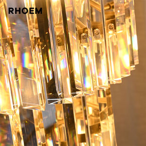 <span class=keywords><strong>Lustre</strong></span> en cristal en spirale à 9 niveaux RHOEM, <span class=keywords><strong>lustre</strong></span> en cristal K9 pour escalier, lampes de salon, décoration intérieure de luxe - Product Image 6