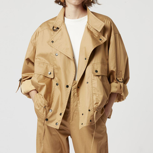 Giacca Bomber Invernale Corta in Ecopelle con Collo a Risvolto, Maniche Lunghe, Vita Alta e Patchwork Bicolore - Product Image 1