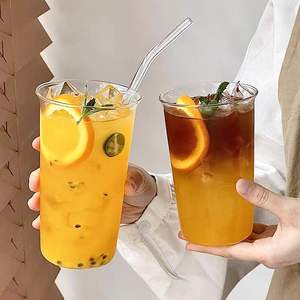 Tazza in Vetro Borosilicato di Alta Qualità MIXWARES - Bicchiere Resistente al Calore con Bordo Largo per Latte e Bevande Fredde, Casa e Caffè - Product Image 1