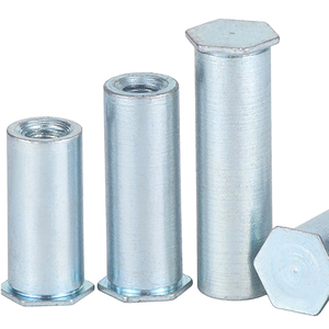 Rivets auto-sertissants à tête hexagonale en acier au carbone zingué bleu M2 M2.5 M3 M4 M5 M6 pour rivetage par pression - Product Image 5