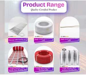 Tapis chauffant sans joint pour sol en carrelage béton, 230V 25A, conducteur en cuivre, isolation PVC, design industriel, garantie 1 an, pour hôtels et appartements - Product Image 4