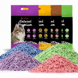 Litière pour chat en tofu biodégradable, super absorbante, à faible teneur en poussière, agglomérante instantanée, vente en gros d'usine OEM ODM - Product Image 1