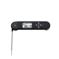 Termometer Daging Digital Bacaan Instan Lipat dengan Probe Baja Tahan Karat Layar LCD 1 ° C Accuracy IP66 Tahan Air untuk Dapur BBQ