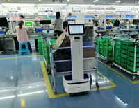 Robot de livraison AGV 150KG, navigation autonome intelligente, robot logistique mobile pour usine/entrepôt, commande par application