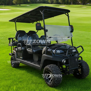 Carrito de Golf Eléctrico de 5-6 Plazas con Techo Completo, Vehículo Utilitario Todoterreno para Transporte en Villas y Parques - Product Image 6