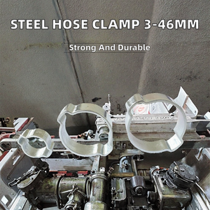 Stainless Steel Durable <b>Fastener</b> 2-Ear Hose Clamp for Pipe Use Metric 3-46mm Size Zinc Finish OEM - Product Image 2