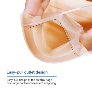 Bolsas de Colostomía Zodelo con Certificación ISO y CE, Color Beige, de Dos Piezas, con Cierre de Velcro, Económicas, para Hospitales y Farmacias - Product Image 2