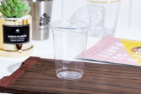 Tasse PET jetable avec logo imprimé personnalisé 8/9/10/12/14/16/20/24/32 oz Tasses en plastique à paroi unique pour café, thé à bulles, smoothie