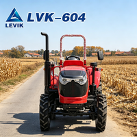 Tracteur agricole 4x4 60 CV à prix réduit, homologué CE EPA Euro 5, pour chemins accidentés, avec levage hydraulique et pneus pleins