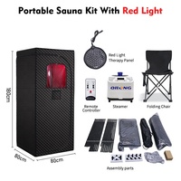 Sauna vapeur portable sur mesure Qilong, baignoire spa, acrylique, sauna vapeur à domicile, luminothérapie rouge, sauna vapeur moderne pour appartement