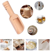 Cuillères en bois de bambou écologiques, petites et courtes, pour buffet de bonbons, cuisine, mesure, mini-cuillères plates en bois pour le bain et les voyages, vente en gros