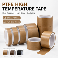 Ruban adhésif en tissu de fibre de verre PTFE antiadhésif résistant à la corrosion et aux hautes températures, personnalisé pour l'étanchéité industrielle