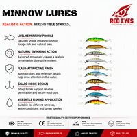 Échantillon Gratuit Leurre Artificiel Minnow Coulant 8cm 9g, Leurre Bionique Dur à Longue Portée 10 Couleurs pour Culter, Bass & Elopichthys, Vente en Gros OEM