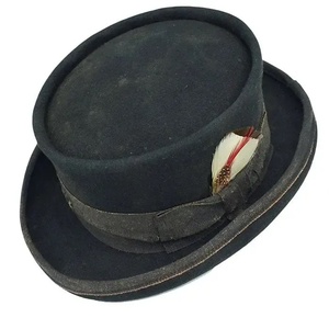 Sombrero de Copa Negro 100% Lana con Cinta, Ajustable 56-62 cm, para Adultos, Fiestas y Viajes - Product Image 2