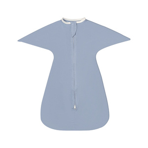 <span class=keywords><strong>Gigoteuse</strong></span> pour nouveau-né avec fermeture éclair bidirectionnelle, en coton ultra doux, vêtements de nuit pour bébé, pour garçons et filles, gigoteuses unisexes - Product Image 1