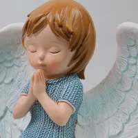 European Style Polyresin Praying Angel Figurine for Home Decoration