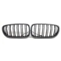 Calandre avant de voiture, calandre de course, grilles avec éclairage LED blanc pour BMW Série 5 F10 F11 2010-2016 51137261355 51137261356