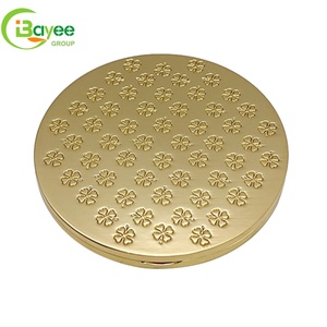 Foldable Round Dual-sided Design Lightweight & portable Metal Pocket makeup <b>mirror</b> factory custom compact <b>mirror</b> - Product Image 2