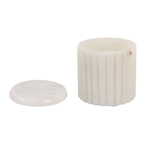 Candela profumata decorativa in vetro scanalato, design per soggiorno, camera da letto, bagno, uomo, formato piccolo - Product Image 3