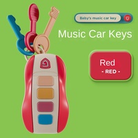 Zhiqu unisexe en plastique télécommande clé jouet pour l'éducation précoce des enfants doux dent colle Puzzle avec fonction musique pour bébé