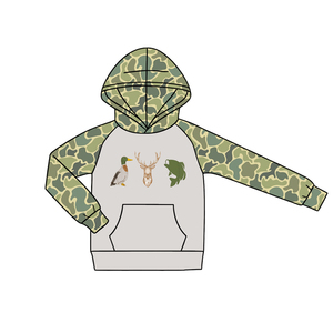 Chemise à manches longues pour enfants, imprimé camouflage de chasse personnalisé, nouveaux designs, vêtements pour frères, nouveaux styles - Product Image 6