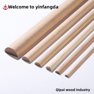 <span class=keywords><strong>Moulure</strong></span> semi-circulaire classique en bois massif de hêtre allemand de style européen pour bordure de meubles, <span class=keywords><strong>cadre</strong></span> de plafond et enroulement arqué - Product Image 2