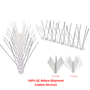 Tiras de espiga de <span class=keywords><strong>policarbonato</strong></span> duraderas al por mayor, sin montaje, con base antirrobo para control de aves en edificios comerciales - Product Image 1