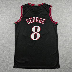 Camiseta de Baloncesto Oficial Estilo Philadelphia Negra Premium - Paul George # Jersey Premium 8 JAMES para el Día del Partido - Product Image 3