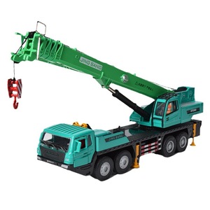 Modello di gru 1:50 resistente in lega di grandi dimensioni in metallo per bambini modello di sollevamento per autocarro in scatola - Product Image 4
