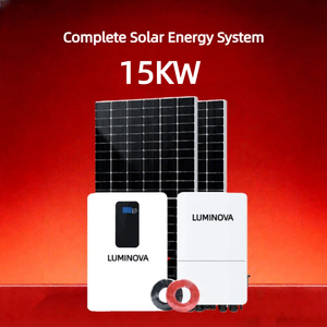Système solaire hybride LuminovaSolar, prix d'usine, 5KW, 10KW, 15KW, MPPT, batterie Lifepo4, stockage d'énergie domestique, kit de système solaire, <span class=keywords><strong>service</strong></span> OEM - Product Image 1