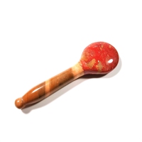 DIY 2026 Produit phare : Outil de soin Gua Sha en forme de cuillère en jaspe Mookaite naturel, pour la thérapie SPA et les soins de santé traditionnels chinois