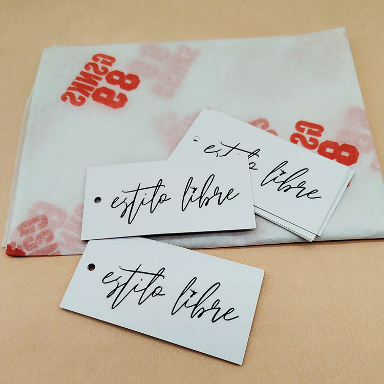 Nice Brand Customized Design Printing Swing Tag Custom Clothing Hang Paper Tag