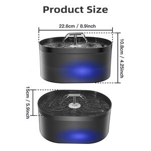 <span class=keywords><strong>Fontaine</strong></span> à <span class=keywords><strong>eau</strong></span> pour <span class=keywords><strong>chat</strong></span> de 2,2 L <span class=keywords><strong>Fontaine</strong></span> à boire intelligente pour animaux de compagnie avec filtre à lumière LED Charbon actif pour chats chiens - Product Image 6