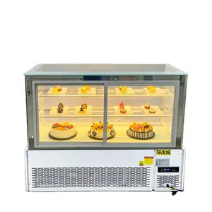 Zurück Open Cake Cooler Verifizierte Tischplatte Cake Display Kühlschrank Kuchen Display Lieferant