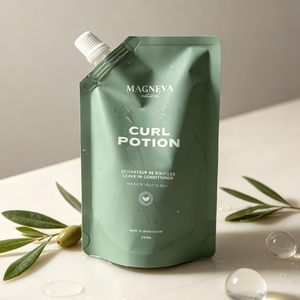 Custom Printed Matte Spout Pouch Stand Up Liquid Packaging <b>Bag</b> For Conditioner Hair Care Refill - Product Image 1