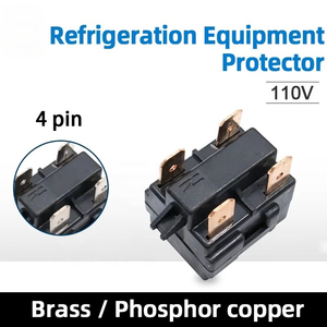 Relé Miniatura de 4 Pines Sellado, Protector de Sobrecarga para Arranque de Compresor de Refrigerador, Repuestos para Compresor de Refrigerador - Product Image 2