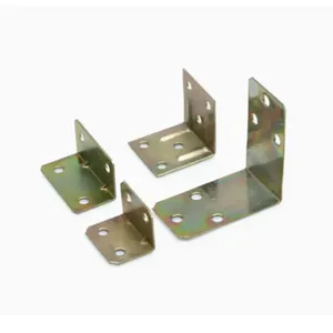 机加工零件镀锌方形l形直角90度角码家具连接器机架连杆固定铁板
