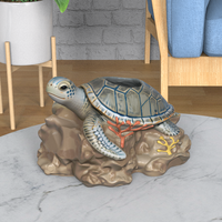 Tasse à cocktail en céramique émaillée artisanale, design océanique polynésien hawaïen personnalisé, tortue de mer gardienne, mug Tiki, cadeau pour bar de fête