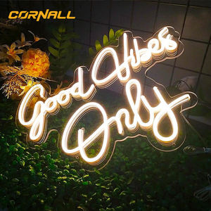 لافتات إعلانية مخصصة بإضاءة LED نيون من الأكريليك الشفاف للديكور والشعارات للمتاجر والحانات والحدائق، بيع مباشر من المصنع - Product Image 1