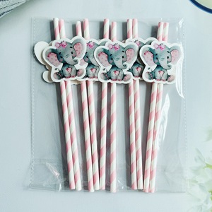 Elephant Cake Sticks Party Decorations Disposable Fruit Sticks Cocktail Dessert Add Ons Cartoon Pattern - Product Image 4