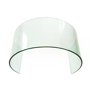Wholesale CE Tempered Glass Sheet Toughened Custom Curved Glass Panels For Construction