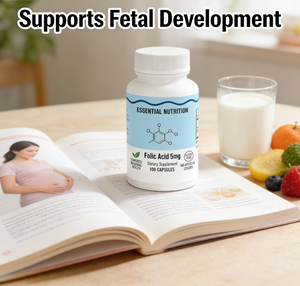 Fabricante de Cápsulas de Ácido Fólico para el Embarazo |   Nutrición Prenatal Certificada por GMP para Mujeres, Suplemento de Dosis Precisa, Marca Blanca - Product Image 3