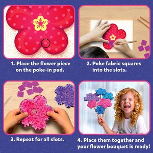Kit d'art Poke pour enfants, kit d'artisanat DIY, kit de pressage de fleurs Poke Fun Art Candyland pour adolescents et enfants débutants - Product Image 3