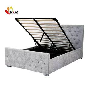 <span class=keywords><strong>Elegante</strong></span> Sofá <span class=keywords><strong>Cama</strong></span> Blanco con Diseño de Botones y Estructura de <span class=keywords><strong>Cama</strong></span> Estilo Princesa Californiana de SHENGFANG - Product Image 3
