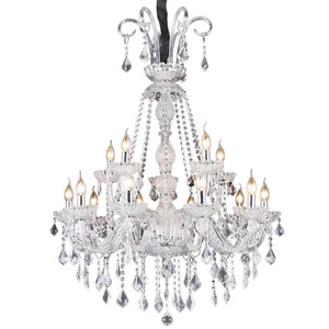 Lustre en cristal avec base d'ampoule E26, luminaire suspendu LED à 8 lumières pour salon, design mural, télécommande, hauteur réglable - Product Image 4