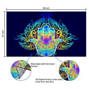 Hot bán Chất lượng cao đã sẵn sàng để tàu và tùy chỉnh Hippie tường treo Trippy psychedelic tấm thảm - Product Image 6